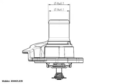 Термостат WAHLER 410069.82D