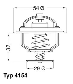 Термостат WAHLER 4154.82D