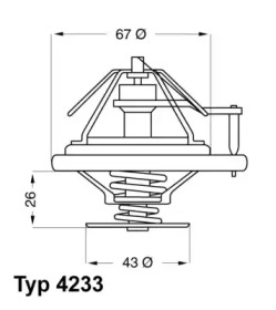 Термостат WAHLER 4233.84D