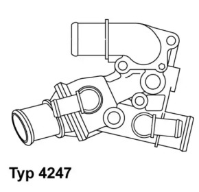 Термостат WAHLER 4247.80D