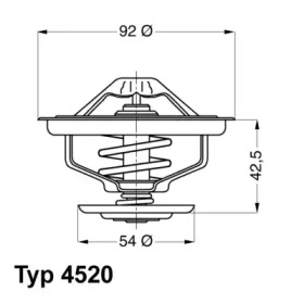 Термостат WAHLER 4520.80D