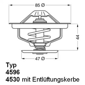 Термостат WAHLER 4596.83D