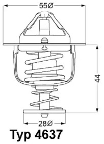 Термостат WAHLER 4637.76D