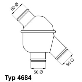 Термостат WAHLER 4684.83/1