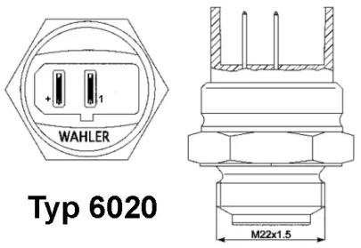 Переключатель WAHLER 6020.92D