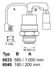 Переключатель WAHLER 6033.88