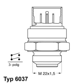 Переключатель WAHLER 6037.95D