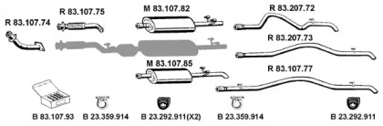 Глушитель EBERSPÄCHER 232353