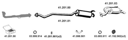 Глушитель EBERSPÄCHER 412027