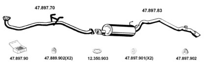 Глушитель EBERSPÄCHER 472040