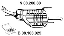 Амортизатор EBERSPÄCHER 08.200.88