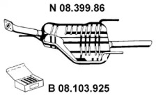 Амортизатор EBERSPÄCHER 08.399.86