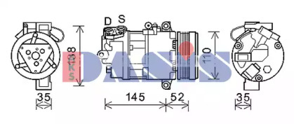 Компрессор AKS DASIS 852823N