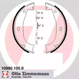 Комлект тормозных накладок ZIMMERMANN 10990.105.9