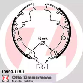 Комлект тормозных накладок ZIMMERMANN 10990.116.1