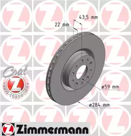 Тормозной диск ZIMMERMANN 110.2207.20