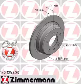 Тормозной диск ZIMMERMANN 150.1253.20