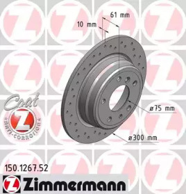 Тормозной диск ZIMMERMANN 150.1267.52