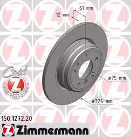 Тормозной диск ZIMMERMANN 150.1272.20