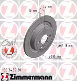 Тормозной диск ZIMMERMANN 150.3489.20