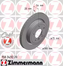 Тормозной диск ZIMMERMANN 150.3492.20