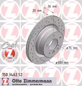 Тормозной диск ZIMMERMANN 150.3462.52