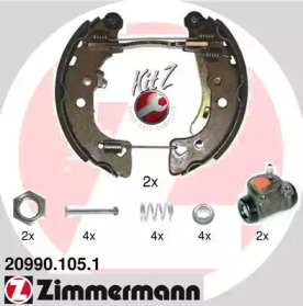 Комлект тормозных накладок ZIMMERMANN 20990.105.1