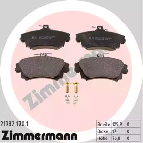 Комплект тормозных колодок ZIMMERMANN 21982.170.1