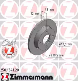 Тормозной диск ZIMMERMANN 250.1341.20