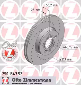 Тормозной диск ZIMMERMANN 250.1347.52