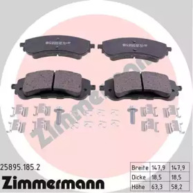 Комплект тормозных колодок ZIMMERMANN 25895.185.2