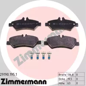 Комплект тормозных колодок ZIMMERMANN 29190.195.1