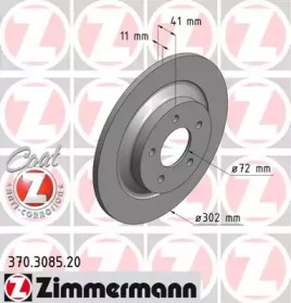 Тормозной диск ZIMMERMANN 370.3085.20