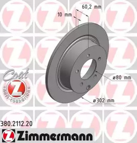 Тормозной диск ZIMMERMANN 380.2112.20