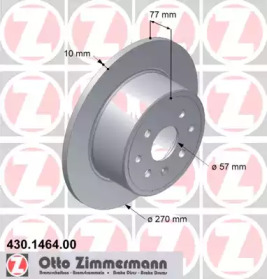 Тормозной диск ZIMMERMANN 430.1464.00