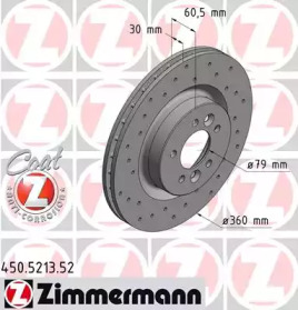 Тормозной диск ZIMMERMANN 450.5213.52