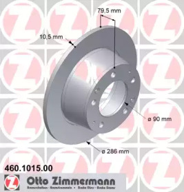 Тормозной диск ZIMMERMANN 460.1015.00