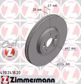 Тормозной диск ZIMMERMANN 470.2418.20