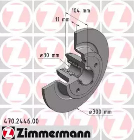 Тормозной диск ZIMMERMANN 470.2446.00