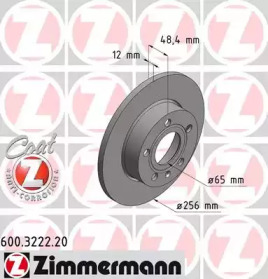 Тормозной диск ZIMMERMANN 600.3222.20