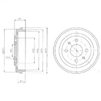 Тормозный барабан DELPHI BF136