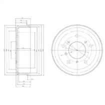 Тормозный барабан DELPHI BF166