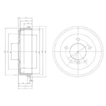 Тормозный барабан DELPHI BF168