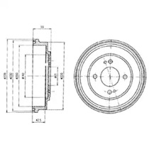 Тормозный барабан DELPHI BF208