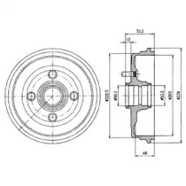 Тормозный барабан DELPHI BF230