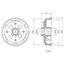 Тормозный барабан DELPHI BF263