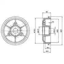 Тормозный барабан DELPHI BF267