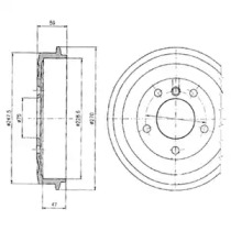 Тормозный барабан DELPHI BF275