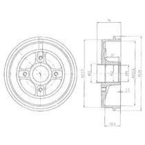 Тормозный барабан DELPHI BF281