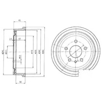 Тормозный барабан DELPHI BF403